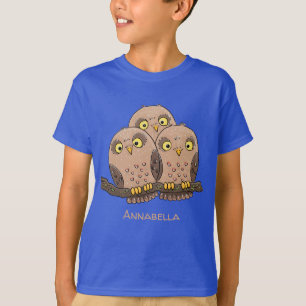 Niedliche Trio-Cartoon-Abbildung T-Shirt