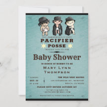 Niedliche Triplets Schnuller Posse Western Babydus