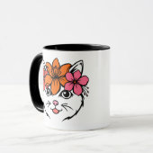 Niedliche Tropenkatze Tasse (Vorderseite Links)
