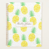 Niedliche tropische Ananas Gold-Glitzern Planer (Vorderseite)