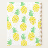 Niedliche tropische Ananas Gold-Glitzern Planer (Rückseite)