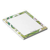 Niedliche tropische Blätter im Aquarellbilder Notizblock (angewinkelt)