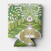 Niedliche tropische Blätter in Aquarellen Dosenkühler (Vorderseite)