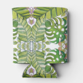 Niedliche tropische Blätter in Aquarellen Dosenkühler (Rückseite)