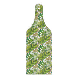 Niedliche tropische Blätter in Aquarellen Schneidebrett