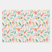 Niedliche tropische Blätter Orangutan, Banane und (Vorderseite)