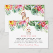 Niedliche tropische Blume mit Klappdusche Begleitkarte (Vorne/Hinten)