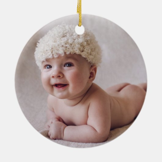 Niedliche tropische Dinosaurier Baby Erstes Weihna Keramik Ornament (Hinten)