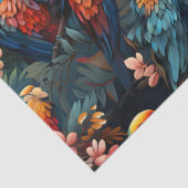 Niedliche tropische Dschungelvögel Dekoupage Seidenpapier (Detail)