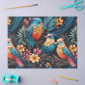 Niedliche tropische Dschungelvögel Dekoupage Seidenpapier (Basteln)