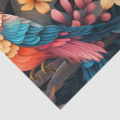 Niedliche tropische Dschungelvögel Dekoupage Seidenpapier (Detail)