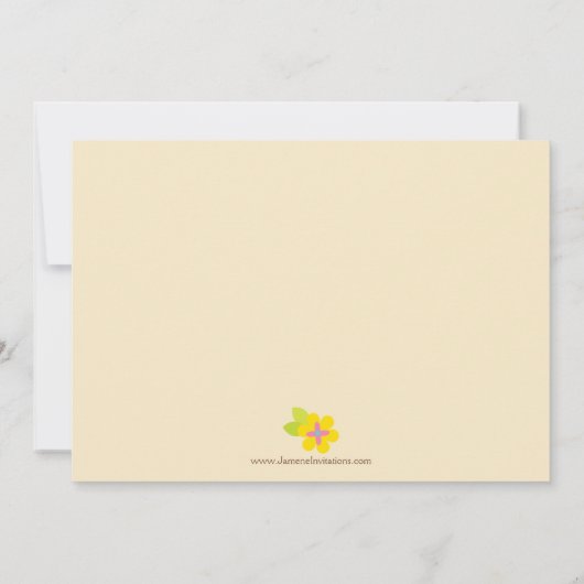 Niedliche tropische Eule-Girls bedanken sich bei e Einladung (Rückseite)