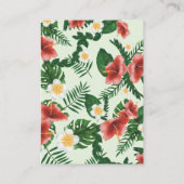 Niedliche tropische exotische Babyparrots Windelwi Begleitkarte (Rückseite)