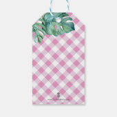 Niedliche tropische Meeresschildkröte Gefallen Geschenkanhänger (Rückseite)