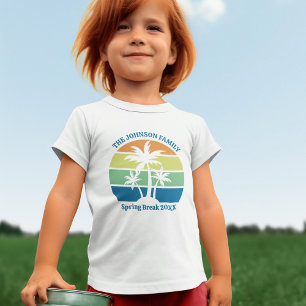 Niedliche tropische Palmen Kleinkind T-shirt