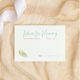 Niedliche Tropische Pinguin Pink Babydusche Beratu Mitteilungskarte