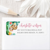 Niedliche tropische Rücksendeadresse (Insitu)