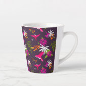 Niedliche tropische Vögel Rosa Lila Milchtasse (Rechts)