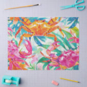 Niedliche tropische Wasserfarbenkrebse Seidenpapier (Basteln)