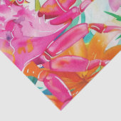 Niedliche tropische Wasserfarbenkrebse Seidenpapier (Detail)