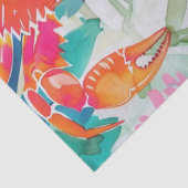 Niedliche tropische Wasserfarbenkrebse Seidenpapier (Detail)