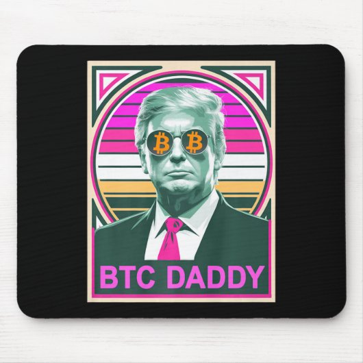 Niedliche Trump Bitcoin Btc Daddy Finance Audit fü Mousepad (Vorne)