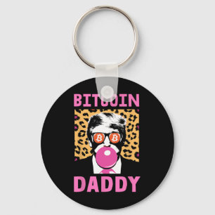 Niedliche Trump Bitcoin Daddy Crypto Finance Money Schlüsselanhänger