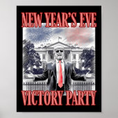 Niedliche Trump-Feuerwerke zum Jahreswechsel im Pa Poster (Vorne)