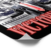 Niedliche Trump-Feuerwerke zum Jahreswechsel im Pa Poster (Ecke)