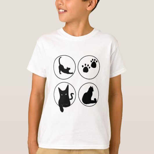 Niedliche Tshirts für die Schwarzkatze (Vorderseite)