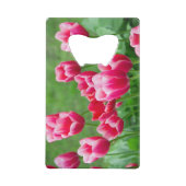 Niedliche Tulips im Garten Geldbeutel Flaschenöffner (Rückseite)