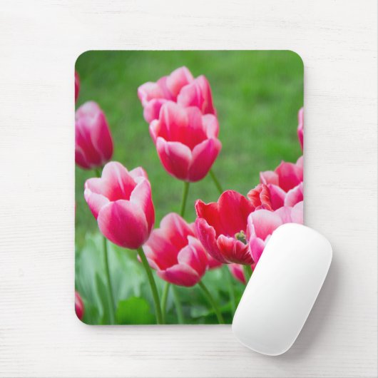 Niedliche Tulips im Garten Mousepad (Mit Mouse)