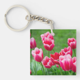 Niedliche Tulips im Garten Schlüsselanhänger