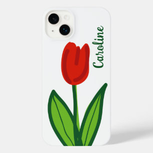 Niedliche Tulpe Blume benutzerdefinierte iPhone 14 Plus Hülle