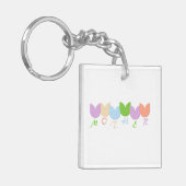 Niedliche Tulpenmutter, Personalisiert 6 Buchstabe Schlüsselanhänger (Vorderseite links)