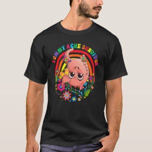 Niedliche Tumorache Survivor Blumenfarbige Männer T-Shirt