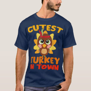 Niedliche Türkei am Niedlichen Erntedank Tag der S T-Shirt