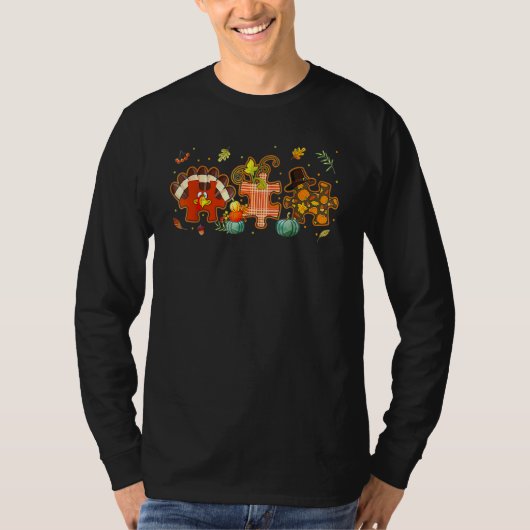 Niedliche Türkei Autismus Bewusstsein Puzzle Boys  T-Shirt (Vorderseite)
