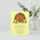 Niedliche Türkei Einladung (Stehend Vorderseite)