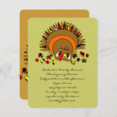 Niedliche Türkei Einladung (Vorne/Hinten)