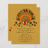 Niedliche Türkei Einladung (Vorne/Hinten)