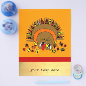 Niedliche Türkei Flyer (Einzeln)