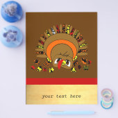 Niedliche Türkei Flyer (Einzeln)