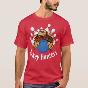 Niedliche Türkei Jäger Bowling Bowler Happy Thanks T-Shirt