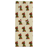 Niedliche Türkei mit ernährtem Erntedank Geschenktüte Für Weinflaschen (Vorderseite)