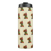 Niedliche Türkei mit ernährtem Erntedank Thermosbecher (Vorderseite)