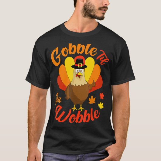 Niedliche Türkei Outfit Gobble bis Sie wobble Kind T-Shirt (Vorderseite)