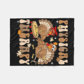 Niedliche Türkei Physikalische Therapie Pt Pta Her Fleecedecke (Vorderseite (Horizontal))