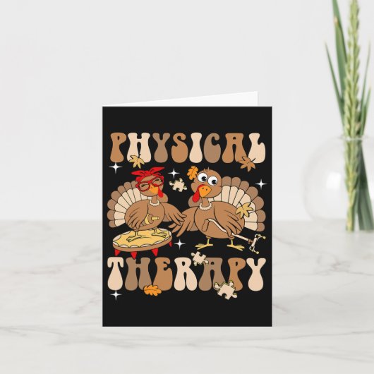 Niedliche Türkei Physikalische Therapie Pt Pta Her Karte (Vorderseite)