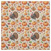 Niedliche Türkei und Kürbismuster Stoff (Muster)